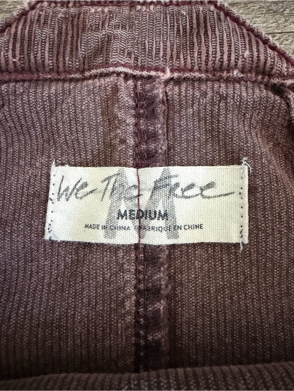 WE THE FREE Women's Size Medium Iris Cord Overalls -Brown Boho Fall Vibes - Picture 3 of 16